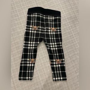 18M- BURBERRY KIDS Checked stretch-cotton leggings